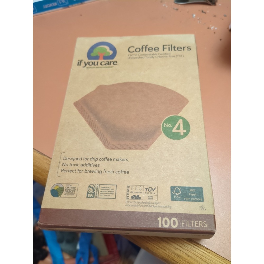 IF YOU CARE No. 4 Coffee Filters 100 Count 100 CT